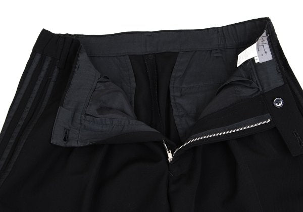 Yohji Yamamoto POUR HOMME Wool 3-Stripe Pants Black Size S