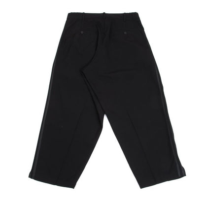 Yohji Yamamoto POUR HOMME Wool 3-Stripe Pants Black Size S