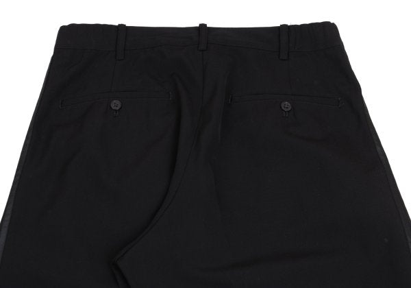 Yohji Yamamoto POUR HOMME Wool 3-Stripe Pants Black Size S