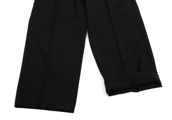 Yohji Yamamoto POUR HOMME Wool Gabardine Pants Black Size S