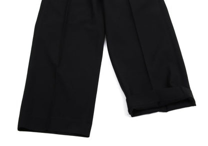 Yohji Yamamoto POUR HOMME Wool Gabardine Pants Black Size S