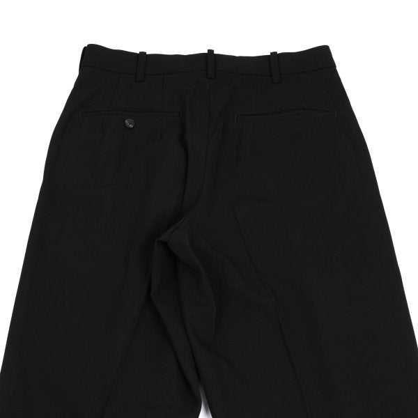 Yohji Yamamoto POUR HOMME Wool Gabardine Pants Black Size S