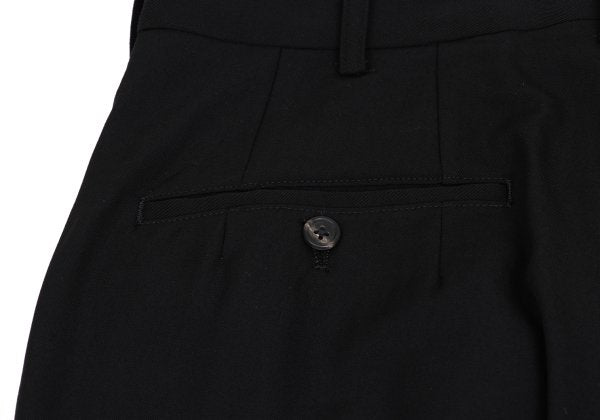 Yohji Yamamoto POUR HOMME Wool Gabardine Pants Black Size S