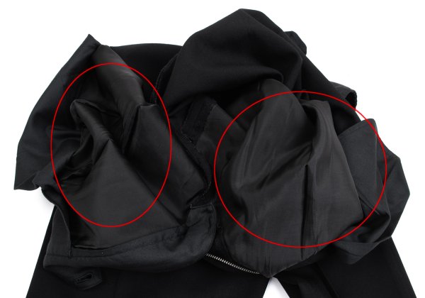 Yohji Yamamoto POUR HOMME Wool Gabardine Pants Black Size S