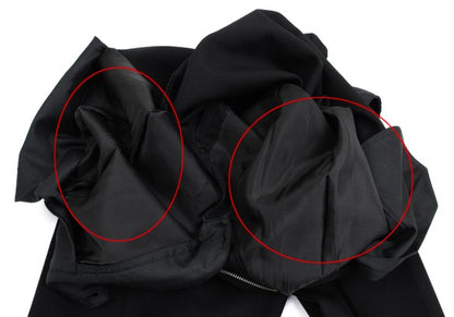 Yohji Yamamoto POUR HOMME Wool Gabardine Pants Black Size S