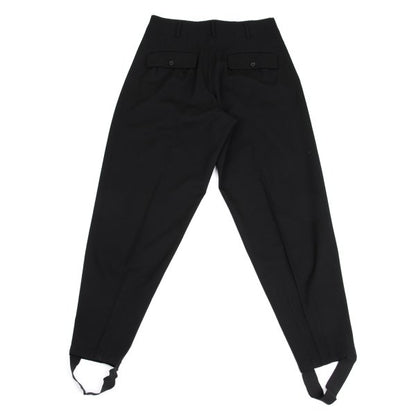 Yohji Yamamoto POUR HOMME Wool Gabardine Pants Black Size S