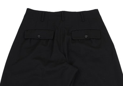 Yohji Yamamoto POUR HOMME Wool Gabardine Pants Black Size S