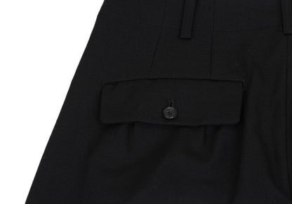 Yohji Yamamoto POUR HOMME Wool Gabardine Pants Black Size S
