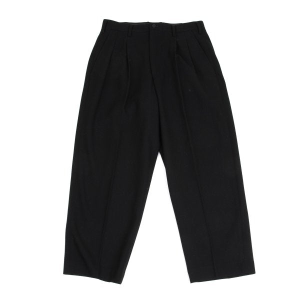 Yohji Yamamoto POUR HOMME Wool Nylon Pants Black Size L