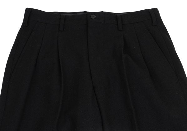 Yohji Yamamoto POUR HOMME Wool Nylon Pants Black Size L
