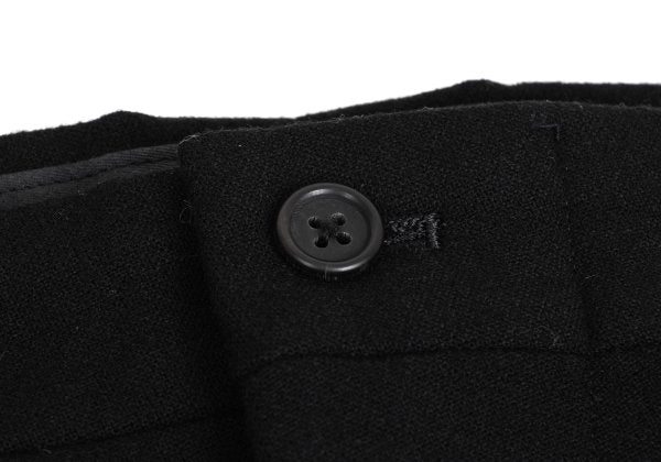 Yohji Yamamoto POUR HOMME Wool Nylon Pants Black Size L