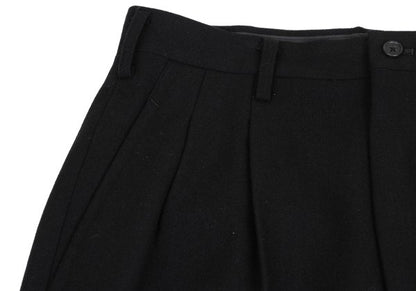 Yohji Yamamoto POUR HOMME Wool Nylon Pants Black Size L