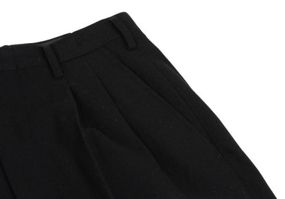 Yohji Yamamoto POUR HOMME Wool Nylon Pants Black Size L