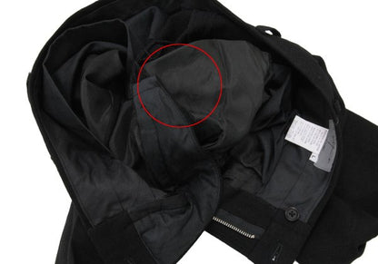 Yohji Yamamoto POUR HOMME Wool Nylon Pants Black Size L