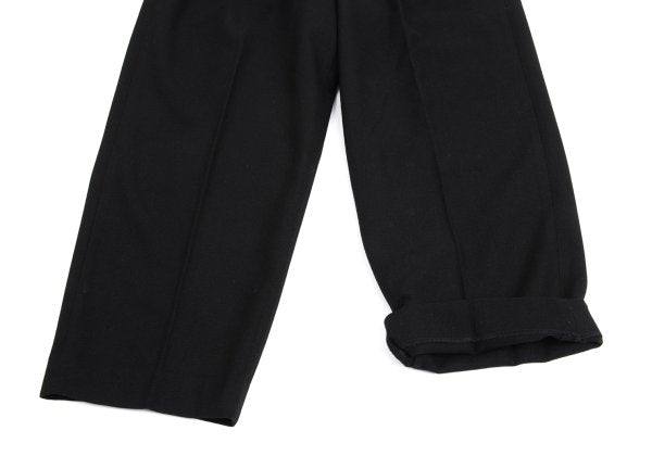 Yohji Yamamoto POUR HOMME Wool Nylon Pants Black Size L