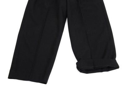 Yohji Yamamoto POUR HOMME Wool Nylon Pants Black Size L