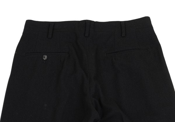 Yohji Yamamoto POUR HOMME Wool Nylon Pants Black Size L