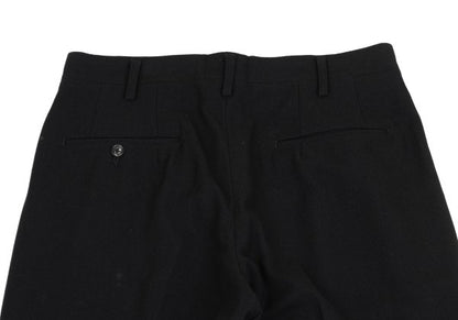 Yohji Yamamoto POUR HOMME Wool Nylon Pants Black Size L