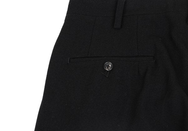 Yohji Yamamoto POUR HOMME Wool Nylon Pants Black Size L