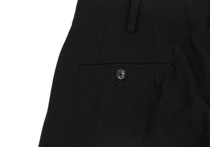 Yohji Yamamoto POUR HOMME Wool Nylon Pants Black Size L