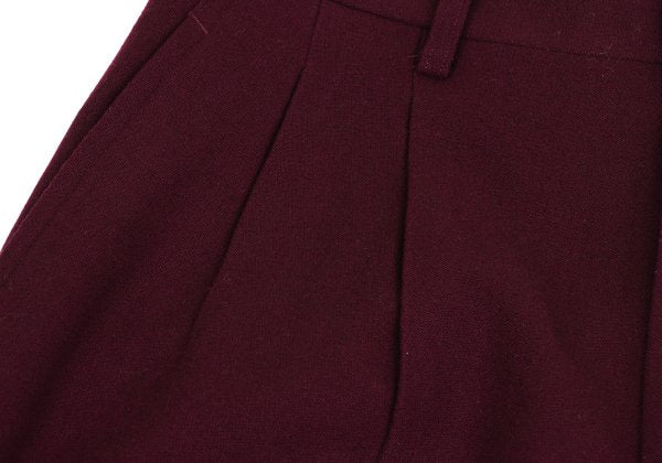 Yohji Yamamoto PH Wool Nylon Tuck Pants Bordeaux Size M