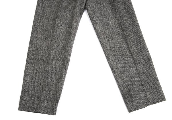 Yohji Yamamoto POUR HOMME Black Wool Two-Tuck Pants Size S