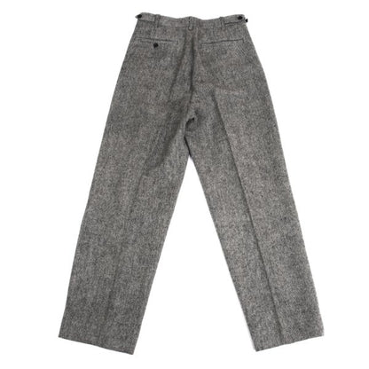 Yohji Yamamoto POUR HOMME Black Wool Two-Tuck Pants Size S
