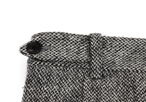 Yohji Yamamoto POUR HOMME Black Wool Two-Tuck Pants Size S