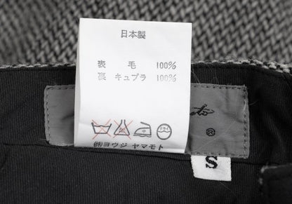Yohji Yamamoto POUR HOMME Black Wool Two-Tuck Pants Size S