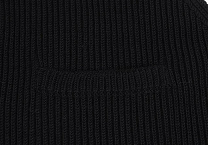 Y's for men Wool Front Knit Panel Vest Black Size M