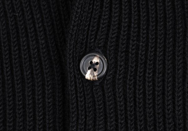 Y's for men Wool Front Knit Panel Vest Black Size M