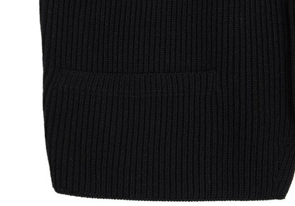 Y's for men Wool Front Knit Panel Vest Black Size M