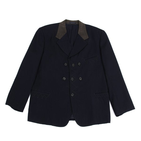 Y's for men Corduroy Panel Jacket Blue Size S