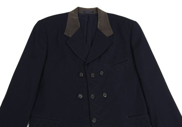 Y's for men Corduroy Panel Jacket Blue Size S