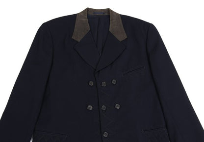 Y's for men Corduroy Panel Jacket Blue Size S