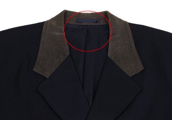Y's for men Corduroy Panel Jacket Blue Size S