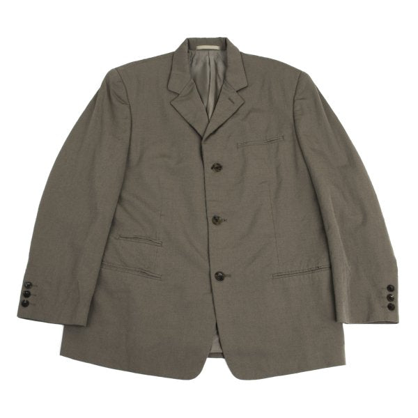 Y's for men Welt Pocket Wool Gabardine Jacket Mocha Size 2