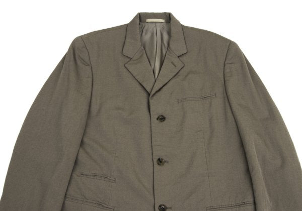 Y's for men Welt Pocket Wool Gabardine Jacket Mocha Size 2