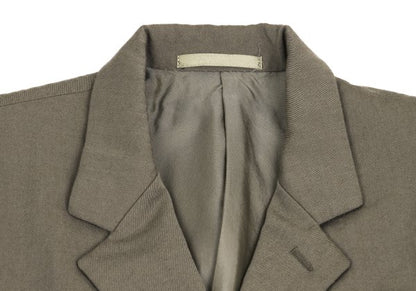Y's for men Welt Pocket Wool Gabardine Jacket Mocha Size 2