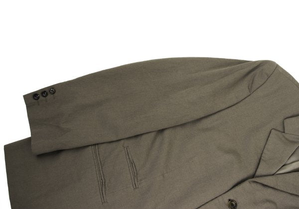 Y's for men Welt Pocket Wool Gabardine Jacket Mocha Size 2