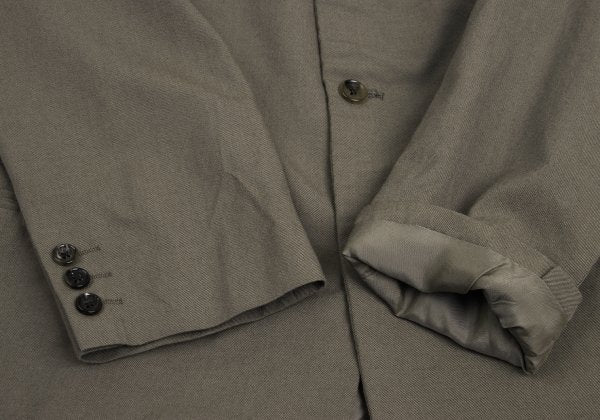 Y's for men Welt Pocket Wool Gabardine Jacket Mocha Size 2