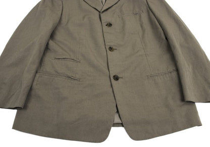Y's for men Welt Pocket Wool Gabardine Jacket Mocha Size 2