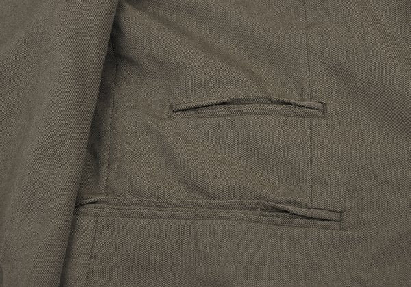 Y's for men Welt Pocket Wool Gabardine Jacket Mocha Size 2