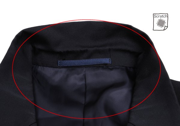 Y's for men 95AW Wool Gabardine Tailored Blazer Navy Size M