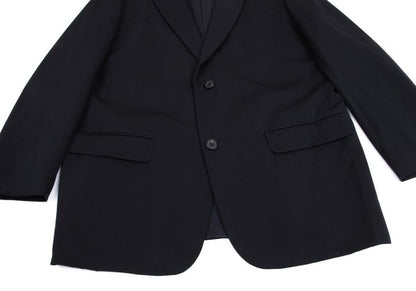 Y's for men 95AW Wool Gabardine Tailored Blazer Navy Size M