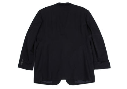 Y's for men 95AW Wool Gabardine Tailored Blazer Navy Size M