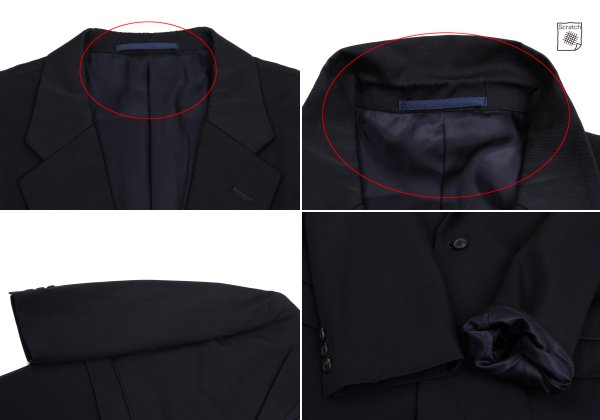 Y's for men 95AW Wool Gabardine Jacket Navy Size M