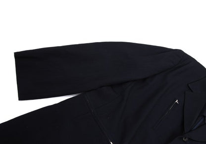 Y's for men Zip Design Wool Gabardine Jacket Navy Size S