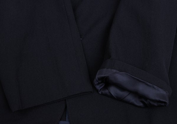 Y's for men Zip Design Wool Gabardine Jacket Navy Size S