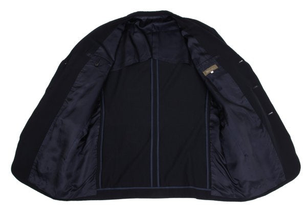 Y's for men Zip Design Wool Gabardine Jacket Navy Size S